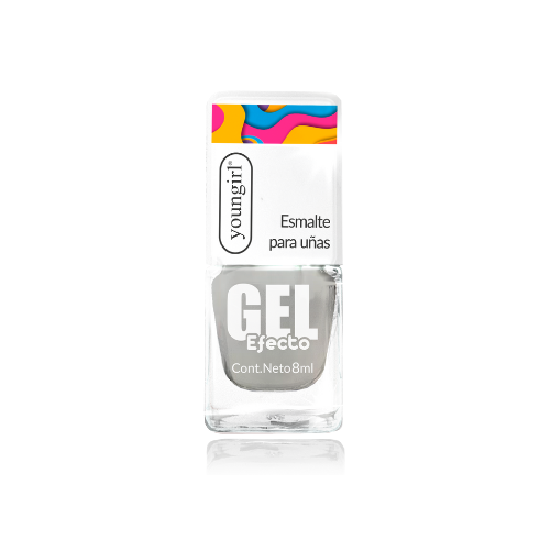 Y.G. – ESMALTE EFECTO GEL SOY GENIAL Nº22 (GRIS CLARO)